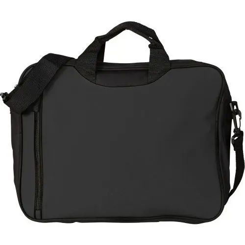 Polyester Dokumententasche Nicola in Schwarz - Robust & Stilvoll