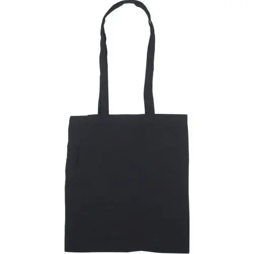 Schwarze Baumwolltasche Terry - vielseitig, umweltfreundlich, stylisch und robust