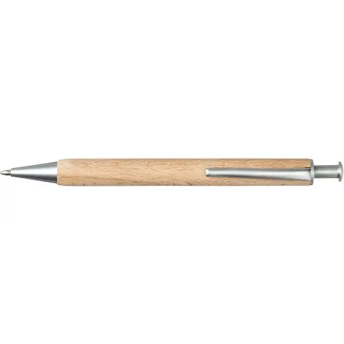 Marissa Buchenholz Kugelschreiber, Braun, Elegantes Naturdesign