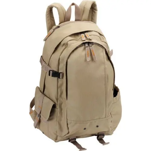 Rucksack aus Ripstop Victor - Khaki, Robuster & Vielseitiger Outdoor-Rucksack für Abenteuer