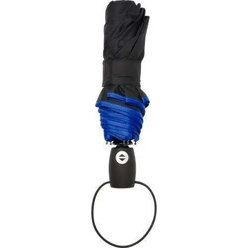 Automatik Taschenschirm aus Pongee-Polyester Ben in Blau - Zuverlässiger Begleiter an Regentagen