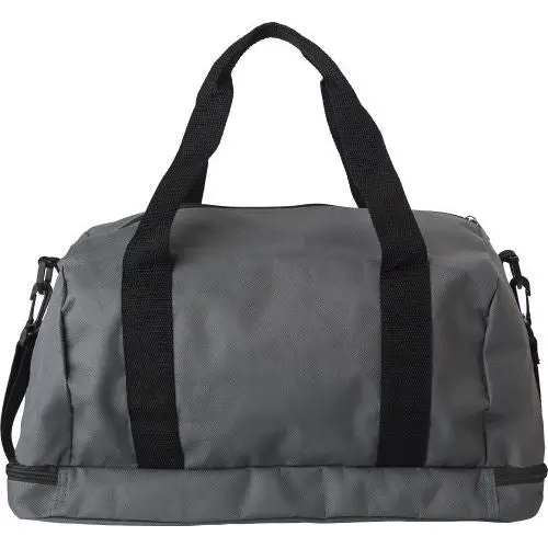 Lemar Robuste 600D Polyester Sporttasche, 35L, Schwarz