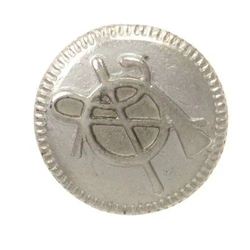Metallknopf Silber – Öse MK-344S
