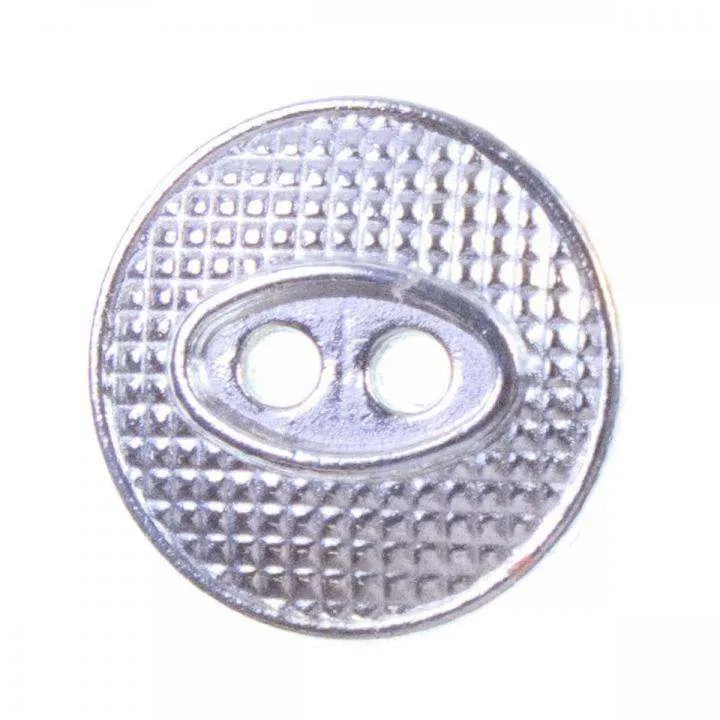 Metallknopf Silber – 2-Loch MK-1S