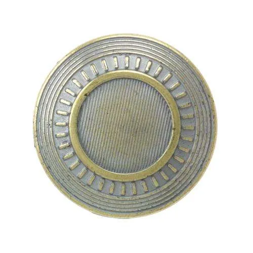 Metallknopf Silber-Gold – Trachtenknopf MK-126BI