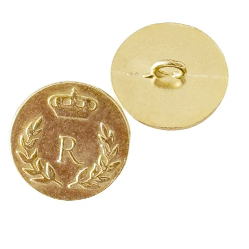 Metallknopf Wappenmotiv Kronenmotiv Gold – Uniformknopf MK-161