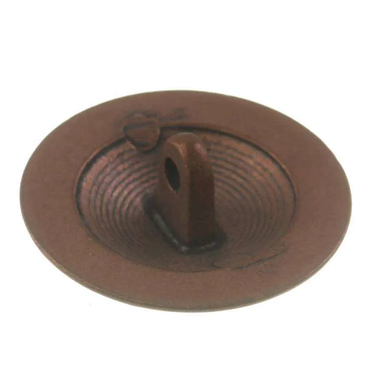 Metallknopf Wappenmotiv Kupfer-Weiß – Uniformknopf MK-532AKU