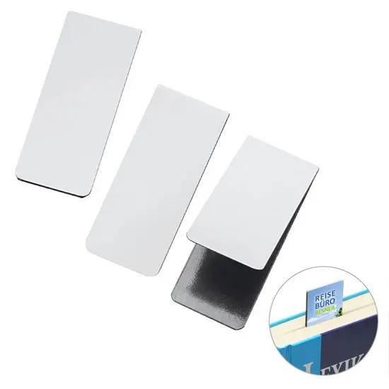 Weißes Magnet-Lesezeichen – Eleganter Halter für Seiten & Notizen