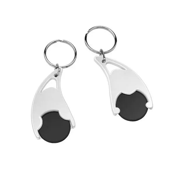 Designer 1€-Chiphalter in Schwarz-Weiß – Elegant & Modern