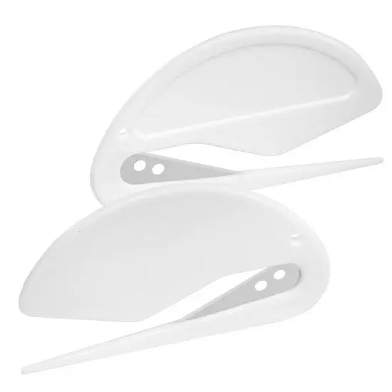 Runder Alpha Brieföffner in Weiß - Elegantes Büroaccessoire