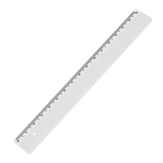 Weißes Präzisionslineal, 16 cm – Kompaktes Messinstrument für Genauigkeit