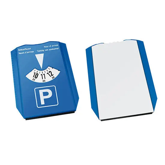 Parkscheibe 'Alpha' in Blau und Weiß – Modern & Funktional