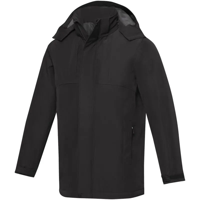 Robuster, isolierter Herrenparka – Winterjacke mit Kapuze, wetterfest