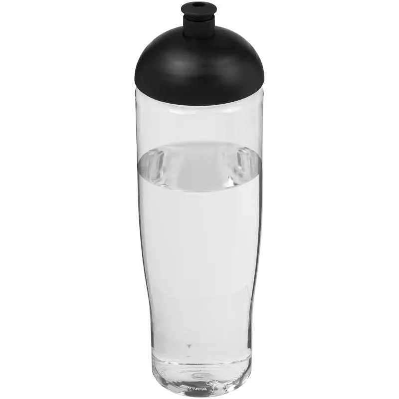 H2O Active Tempo Sportflasche 700 ml, Transparent-Schwarz mit Stülpdeckel