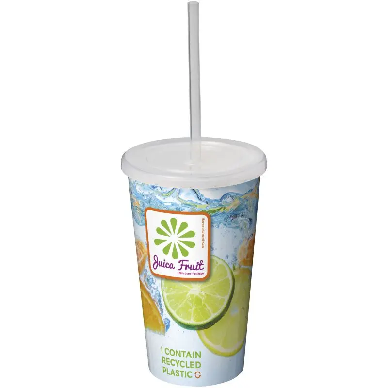 Brite-Americano 350 ml – Doppelwandiger Stadium Becher in Weiß