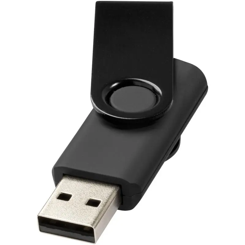 Metallic Twister 1GB USB-Stick in Schwarz - Drehbar & Elegant