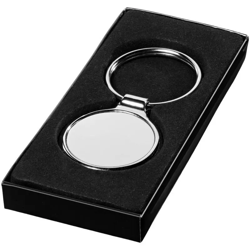 Orlene Circular Keychain - Silver - Stylish and Practical Key Accessory