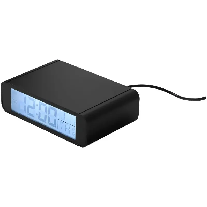 Seconds Wecker mit 5W Kabelloser Ladefunktion - Schwarz