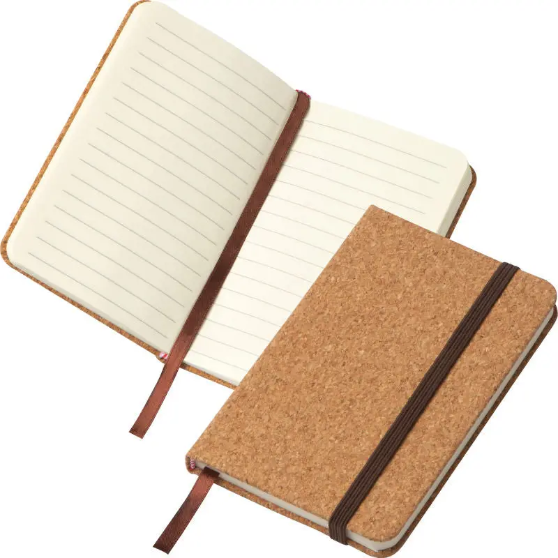 A6 Notizbuch, Beige Korkumschlag, Liniert, Kompakt & Ökologisch