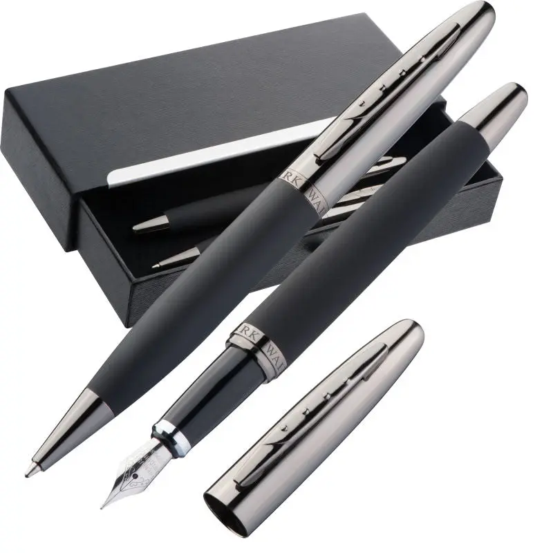 Mark Twain Metallschreibset - Elegantes Schwarz