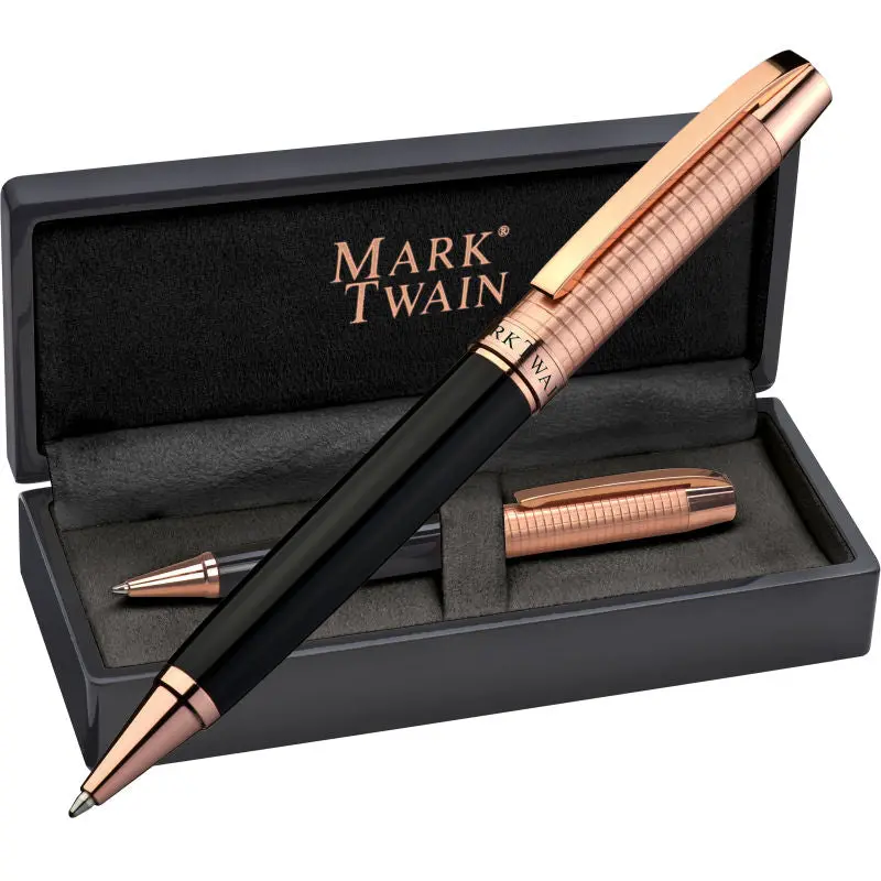 Schwarzer Mark Twain Kugelschreiber - Premium Schreibgerät für elegantes und stilvolles Schreiben