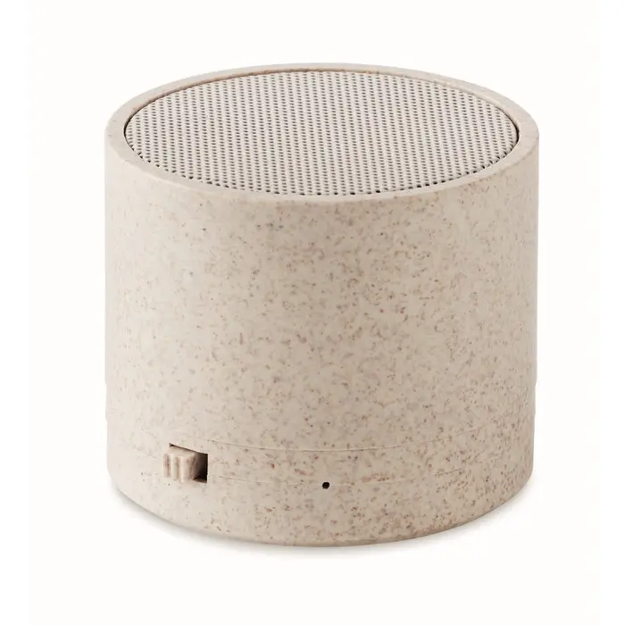 Wireless 5.0 Lautsprecher ROUND BASS+ - Beige - Leistungsstark & Modern