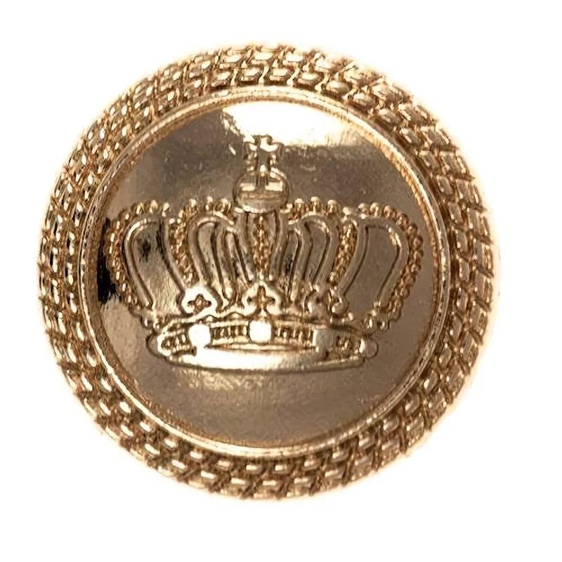 Metallknopf Kronenmotiv Gold – Uniformknopf MK-10G-KRONE