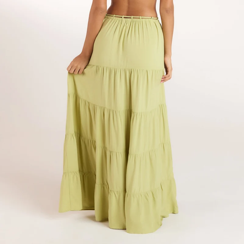 Gerüschtes Bralette (Set) - Gewaschene Limone