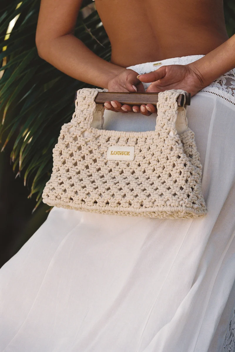 Clover Clutch - Crèmefarbe