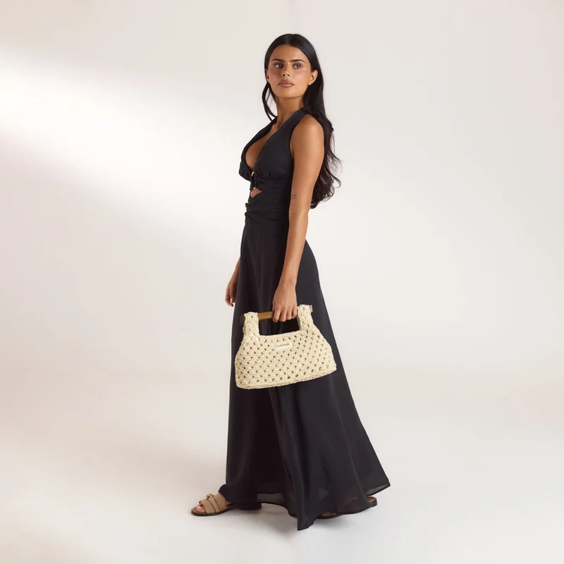 Clover Clutch - Crèmefarbe