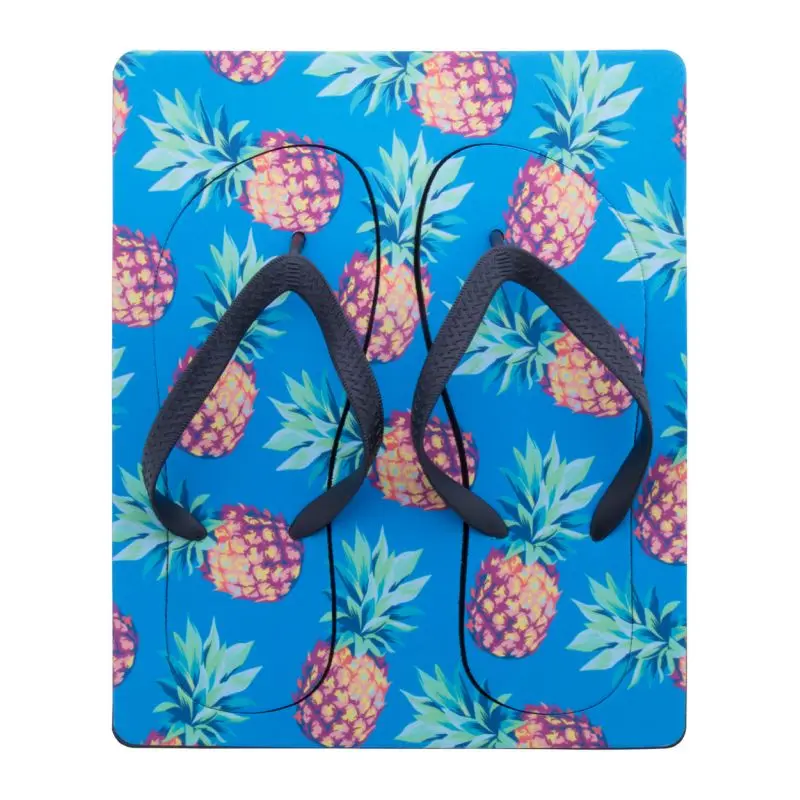 Farbenfrohe Suboslip Strand-Flip-Flops, Fotodruck, Größe 39-41, lebendig