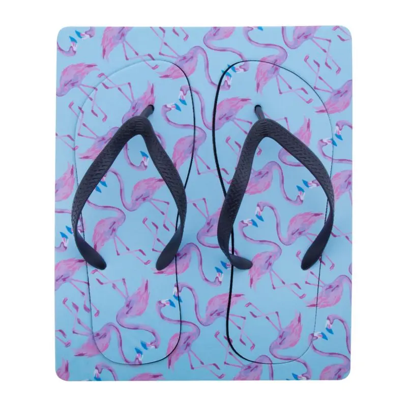 Bunte Suboslip Strand-Sandalen, Fotoprint, Größe 42-44, sommertauglich