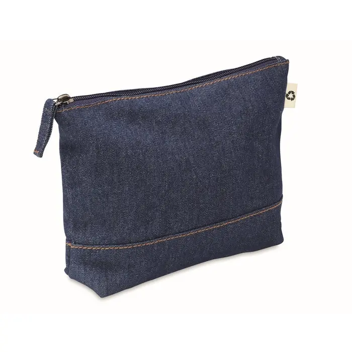 Denim Kosmetiktasche STYLE POUCH in Blau - Trendy & Praktisch