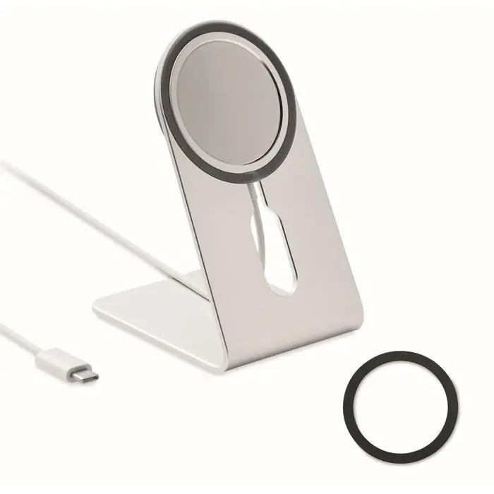 MELIS 15W Magnetisches Ladegerät - Mattsilber