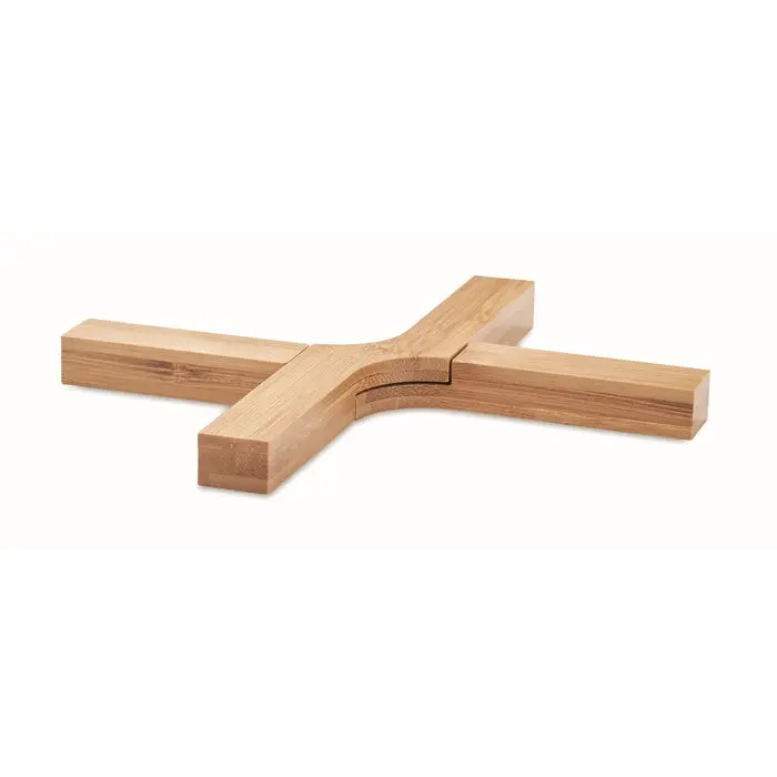 IMBA Faltbarer Topfuntersetzer aus Holz, Kompakt & Hitzebeständig