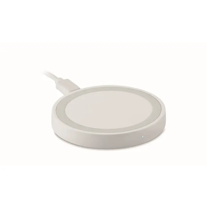 Kleine drahtlose Ladegerät WIRELESS PLATO + - Weiß