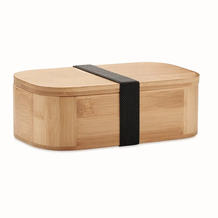 LADEN LARGE Bamboo Lunchbox 1000ml - Wood Finish, Eco-Friendly, Spacious Food Container