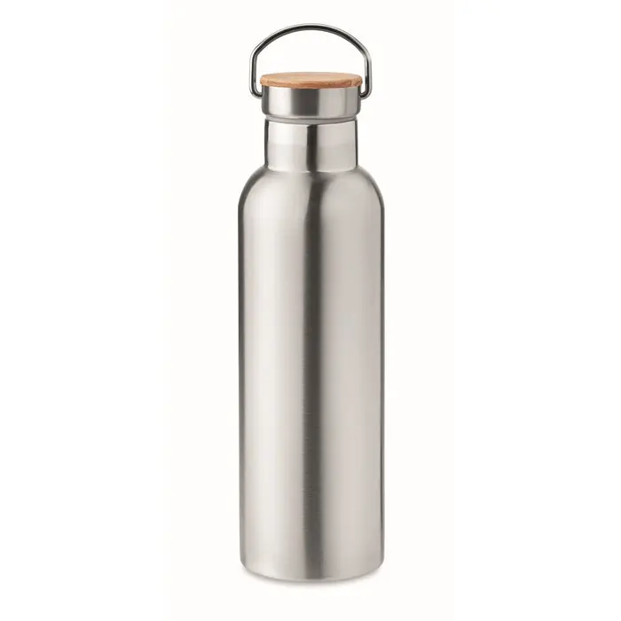 Isolierflasche 750 ml HELSINKI MED – Mattsilberne Thermoflasche für stilbewusste Nutzer