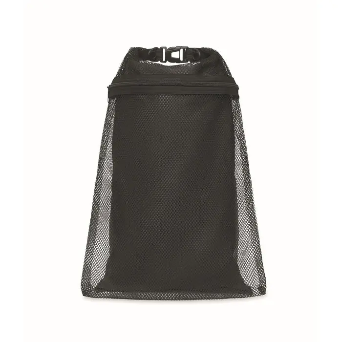 Schwarzer SCUBA MESH Wasserfester Beutel 6L – Robust & Vielseitig