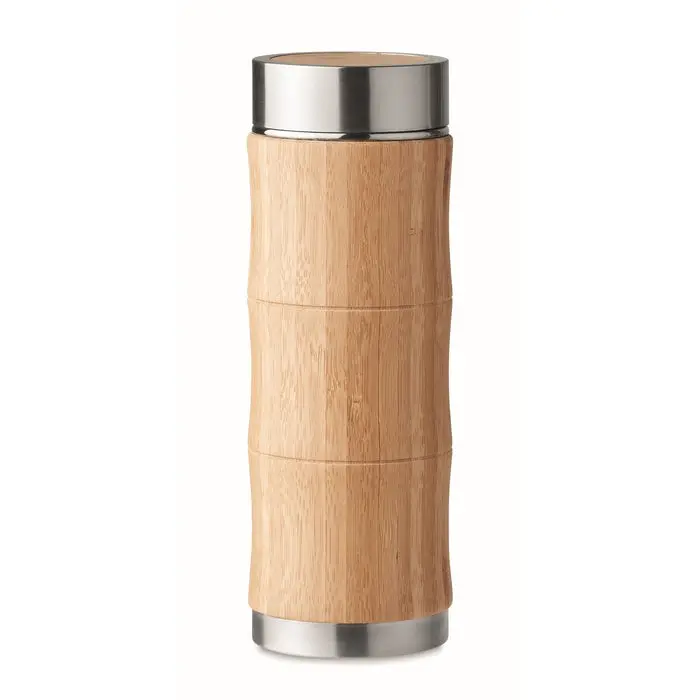 Holz BRANCA 350ml Isolierflasche, stilvoll & ökologisch