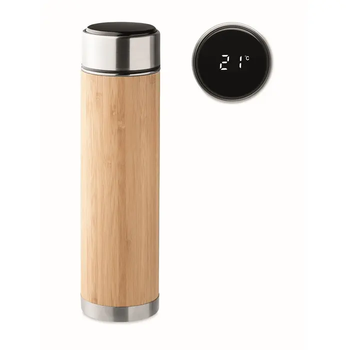 Holz PANAY 480ml Thermoflasche, natürlich & robust