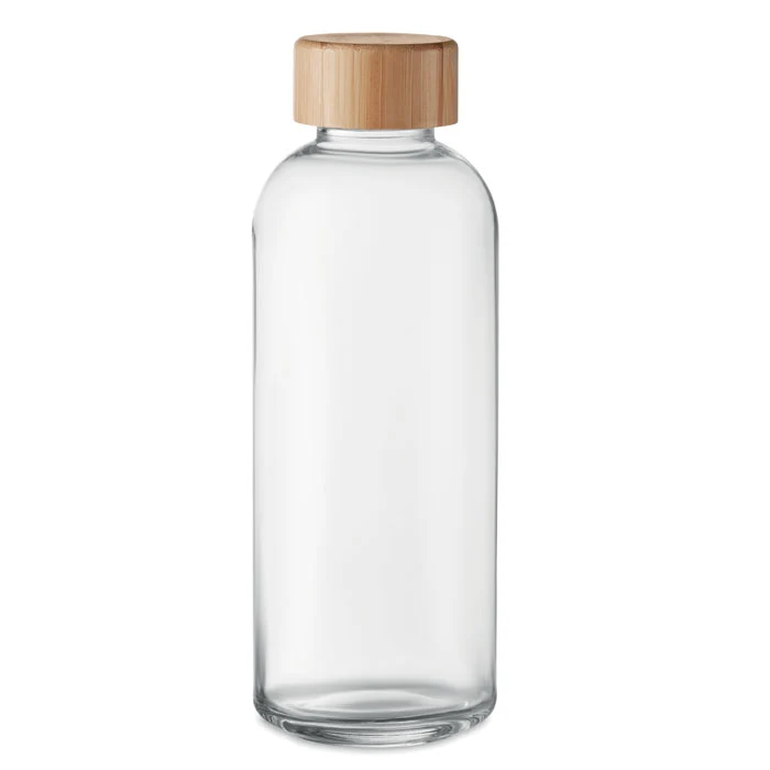 Glasflasche 650ml Bambusdeckel