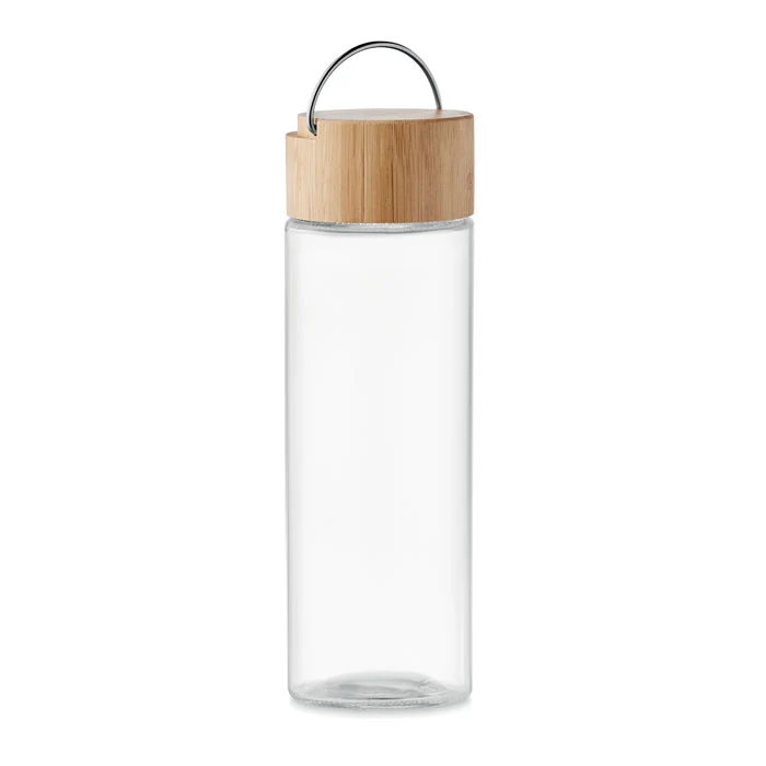 Glasflasche 500ml Bambusdeckel