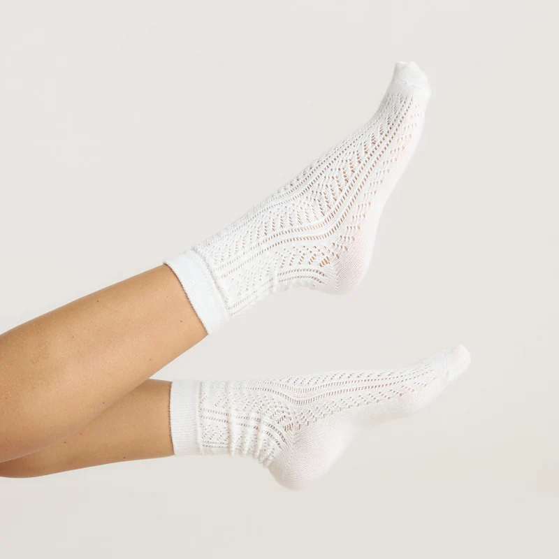 Pointelle Socken (3er-Pack) - Bunt