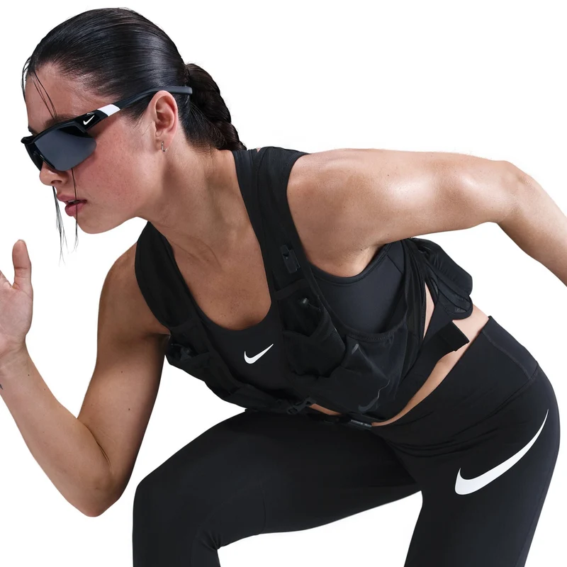 Nike Damen DF Tempo High Rise 7/8 Tights Swhbr in Schwarz