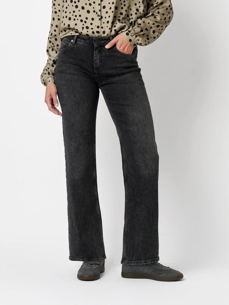 Toni Straight Leg Jeans Grau