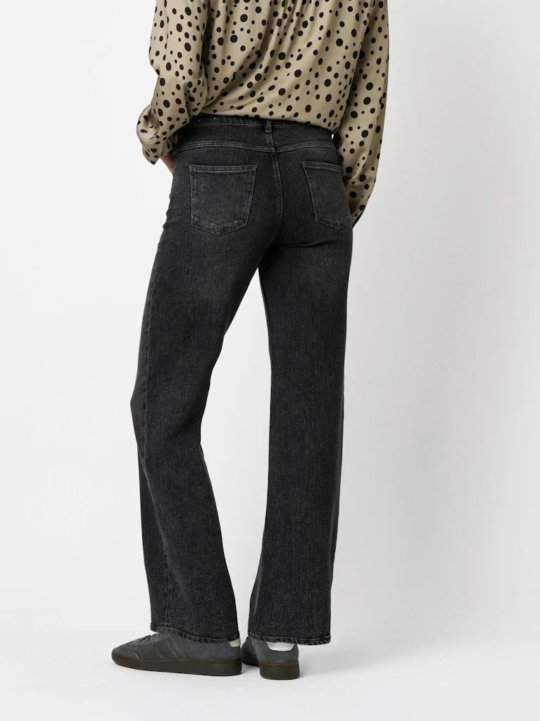 Toni Straight Leg Jeans Grau