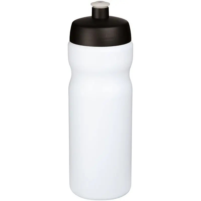 Baseline Plus Duo-Tone Sportflasche 650ml in Weiß-Schwarz - Modern und Praktisch