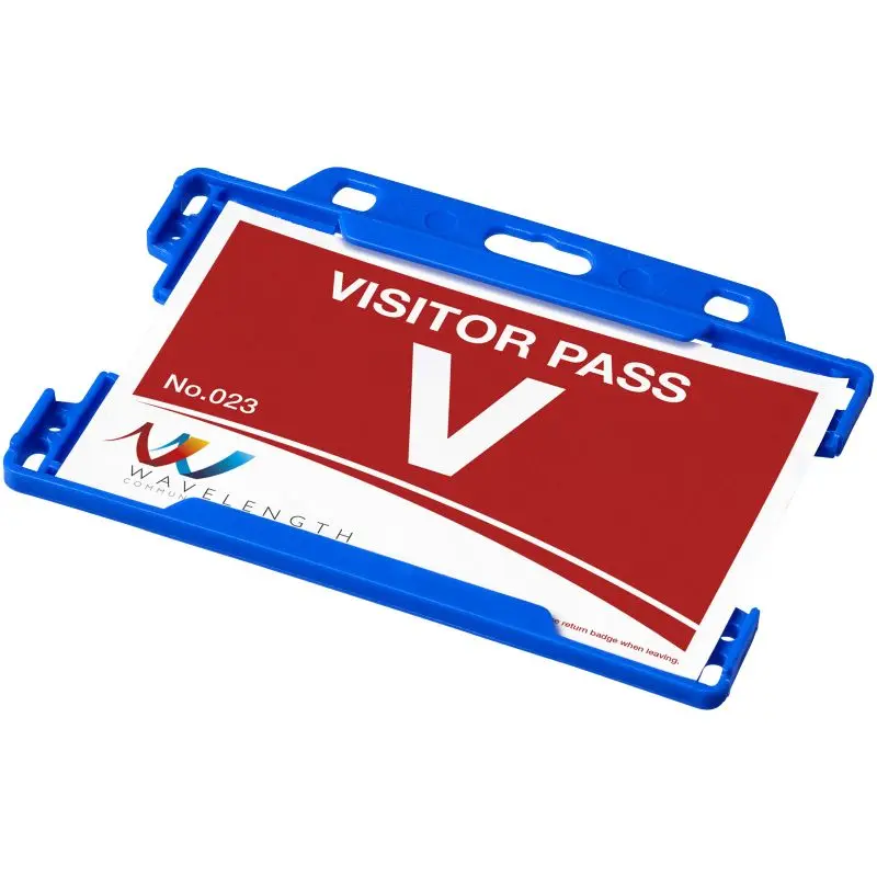 Blue Vega Plastic Card Holder - Durable, Lightweight, Versatile, and Stylish Card Organizer