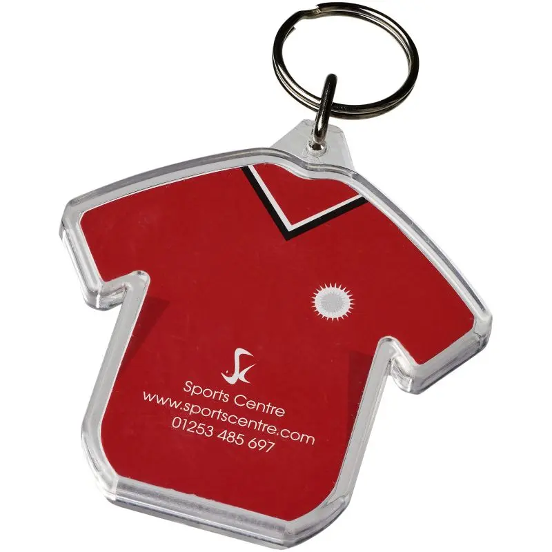 Transparenter Schlüsselanhänger in T-Shirt Form – Klar, Modisch & Nützlich